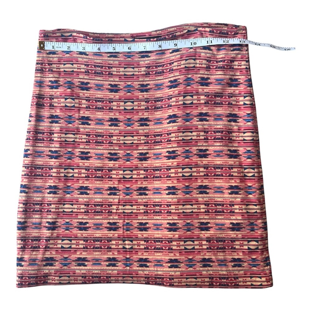 Torn By Ronny Kobo | Geometric Aztec Pint Mini Skirt‎ | Medium - Picture 5 of 7